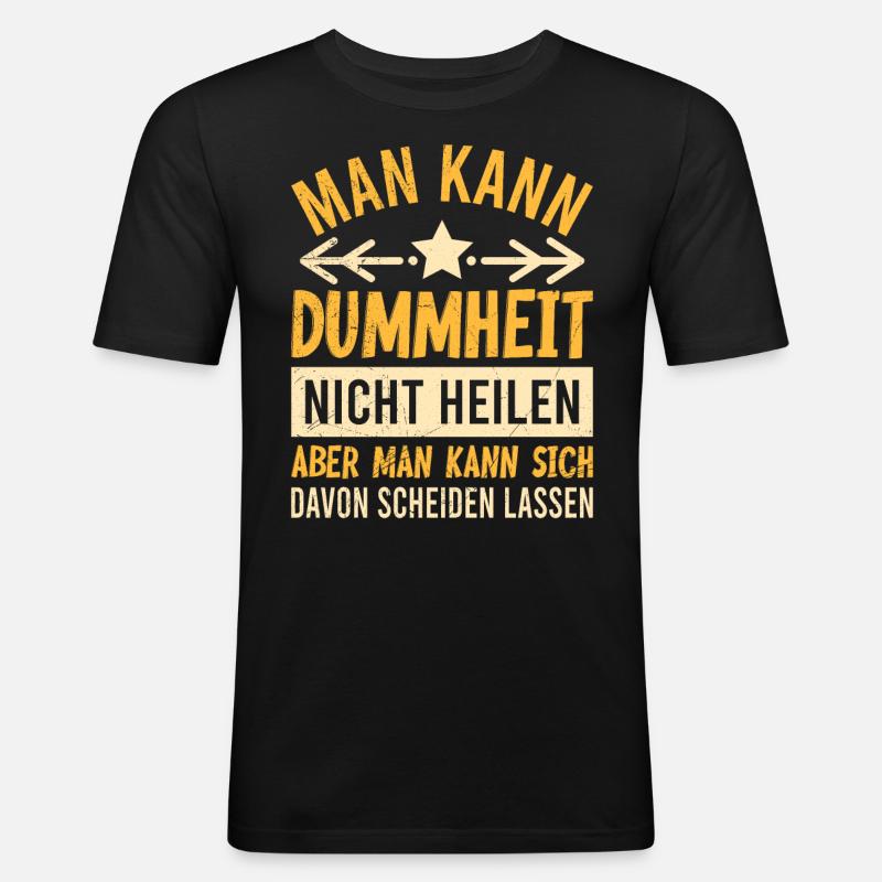 Scheidungsparty cooler Ex Mann Scheidung - Männer Slim Fit T-Shirt - Schwarz