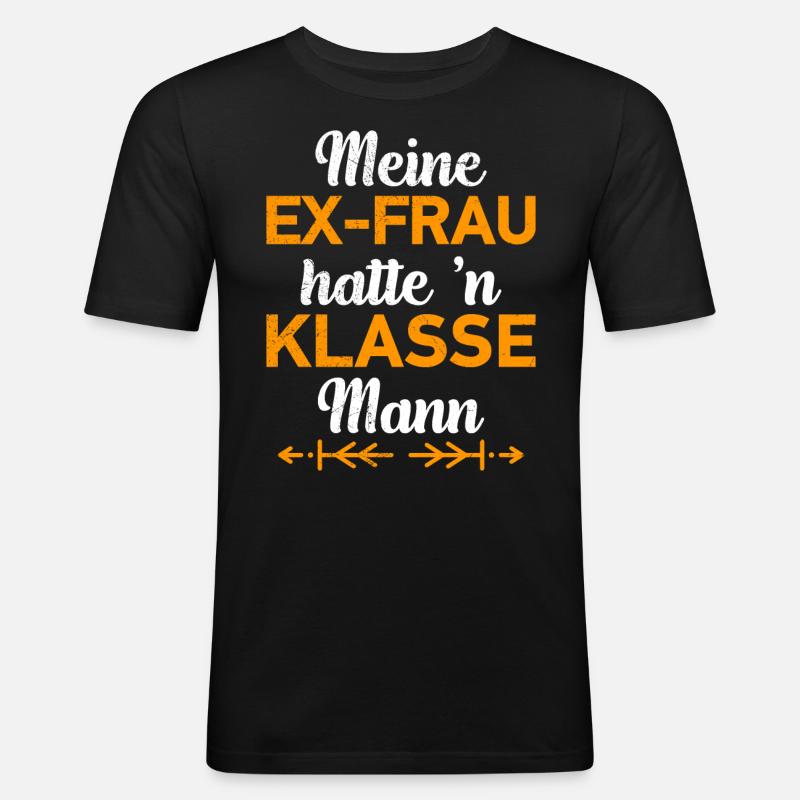 Scheidungsparty Finally Divorced Scheidung - Männer Slim Fit T-Shirt - Schwarz
