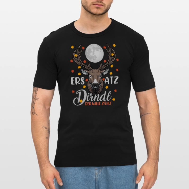 SUBSTITUTE DIRNDL, THE WILL COUNTS Funny Munich Men's Slim Fit T-Shirt