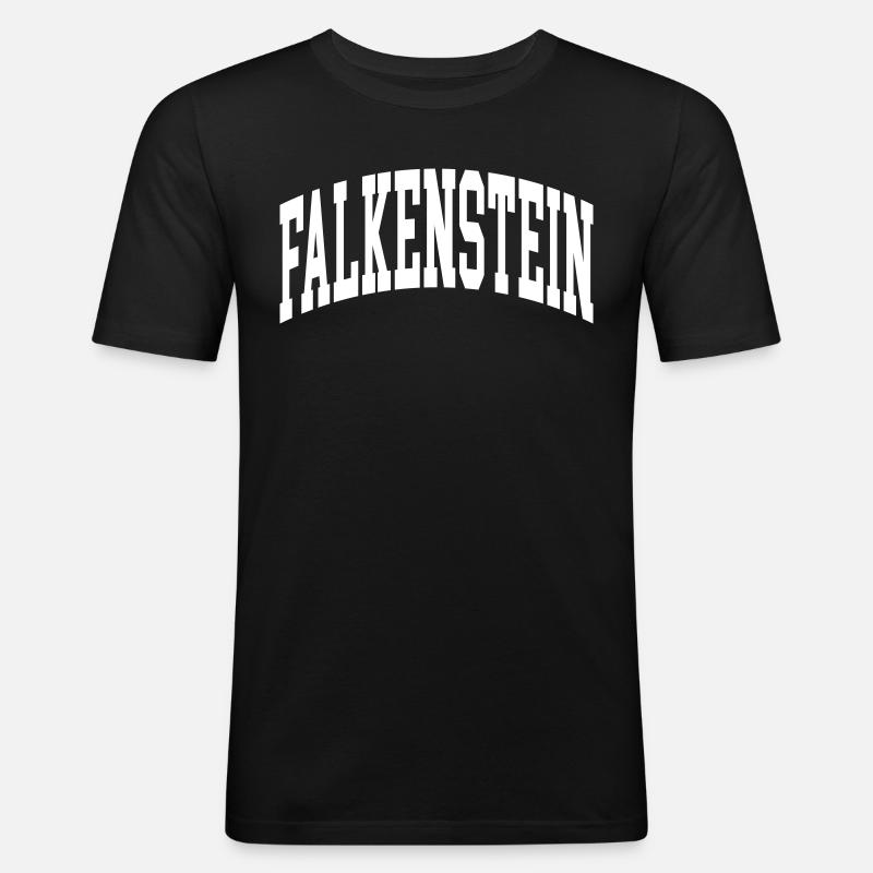 Falkenstein - T-shirt près du corps Homme - noir