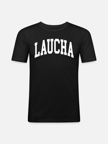 Laucha - T-shirt près du corps Homme - noir