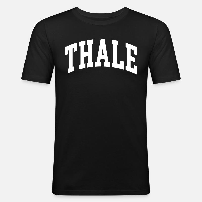 Thale - Männer Slim Fit T-Shirt - Schwarz