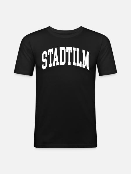 Stadtilm - T-shirt près du corps Homme - noir
