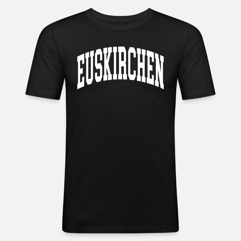Euskirchen - Männer Slim Fit T-Shirt - Schwarz
