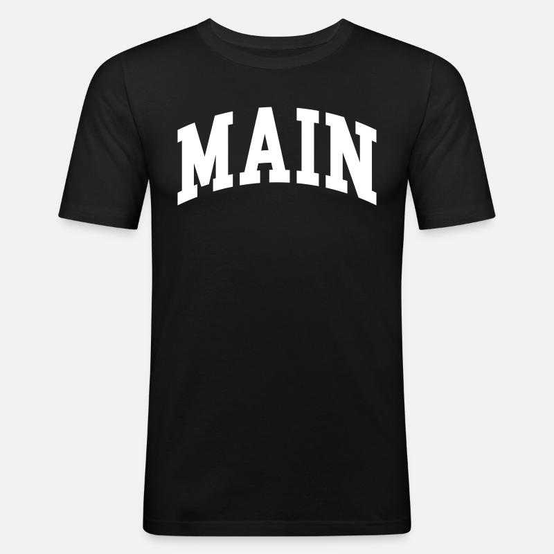 Main - Männer Slim Fit T-Shirt - Schwarz