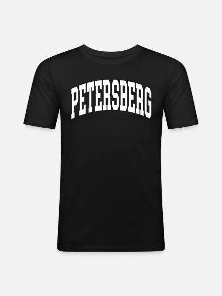 Petersberg - Männer Slim Fit T-Shirt - Schwarz