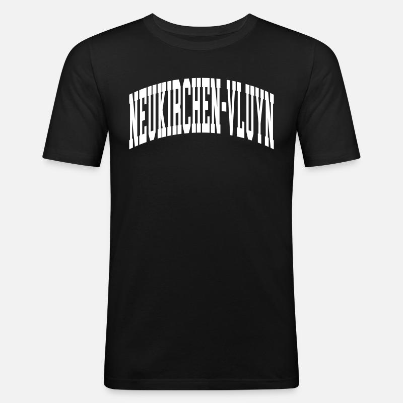 Neukirchen-Vluyn - Männer Slim Fit T-Shirt - Schwarz