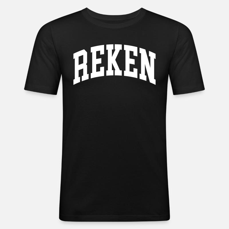 Reken - Männer Slim Fit T-Shirt - Schwarz