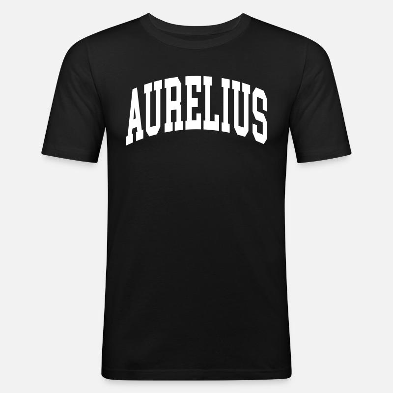 Aurelius - Men's Slim Fit T-Shirt - black