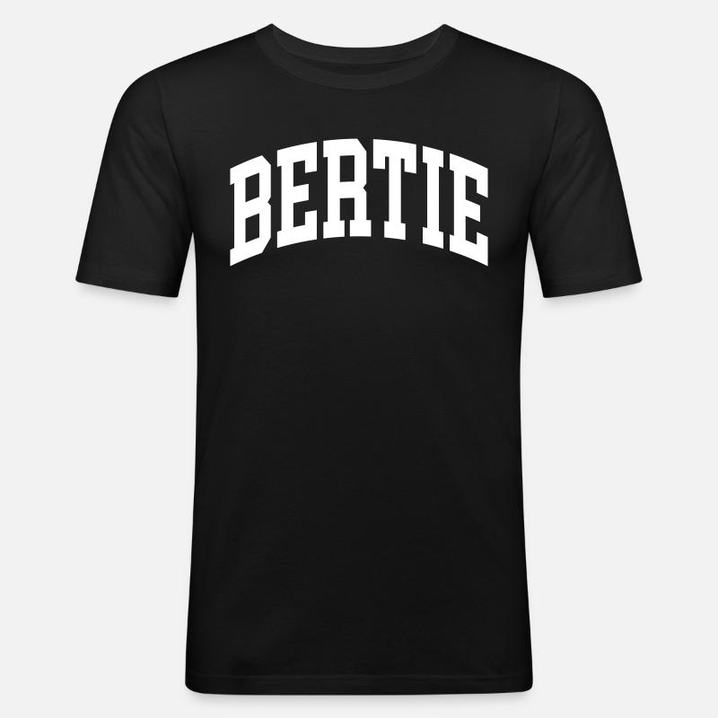 Bertie - Männer Slim Fit T-Shirt - Schwarz
