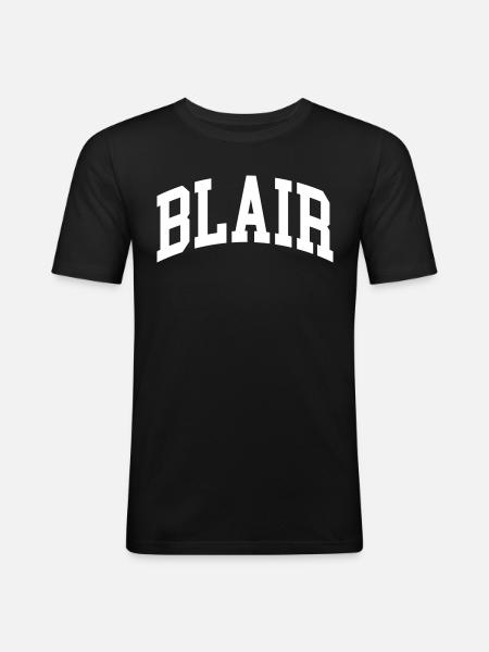 Blair - Männer Slim Fit T-Shirt - Schwarz