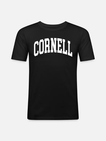 Cornell - Herre Slim Fit T-Shirt - sort