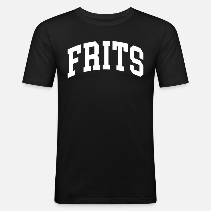 Frits - Männer Slim Fit T-Shirt - Schwarz