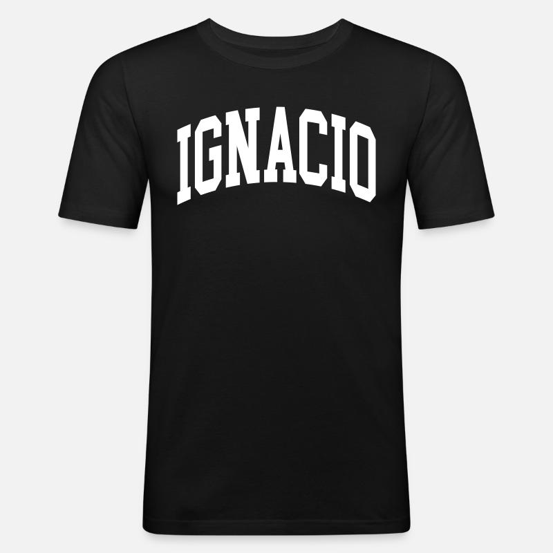 Ignacio - Männer Slim Fit T-Shirt - Schwarz