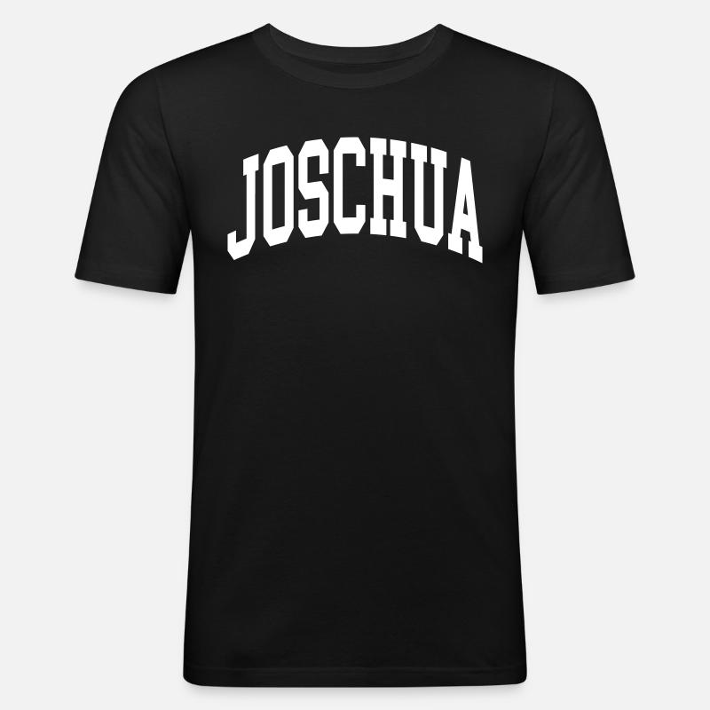 Joschua - Männer Slim Fit T-Shirt - Schwarz
