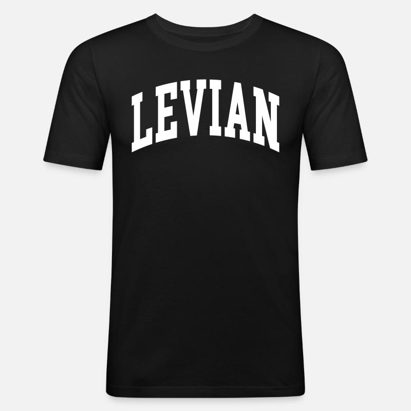 Levian - Männer Slim Fit T-Shirt - Schwarz