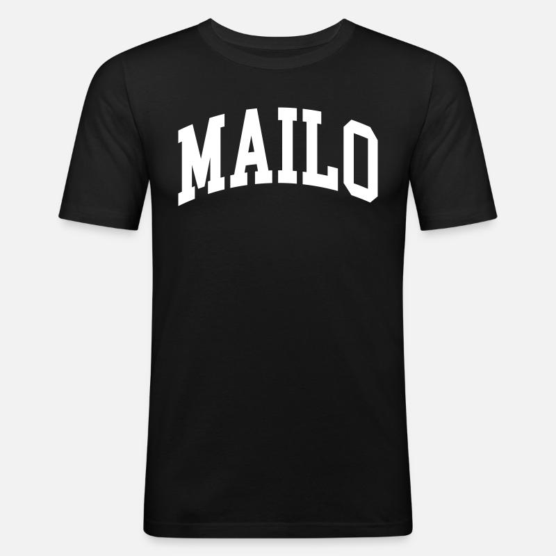 Mailo - Men's Slim Fit T-Shirt - black