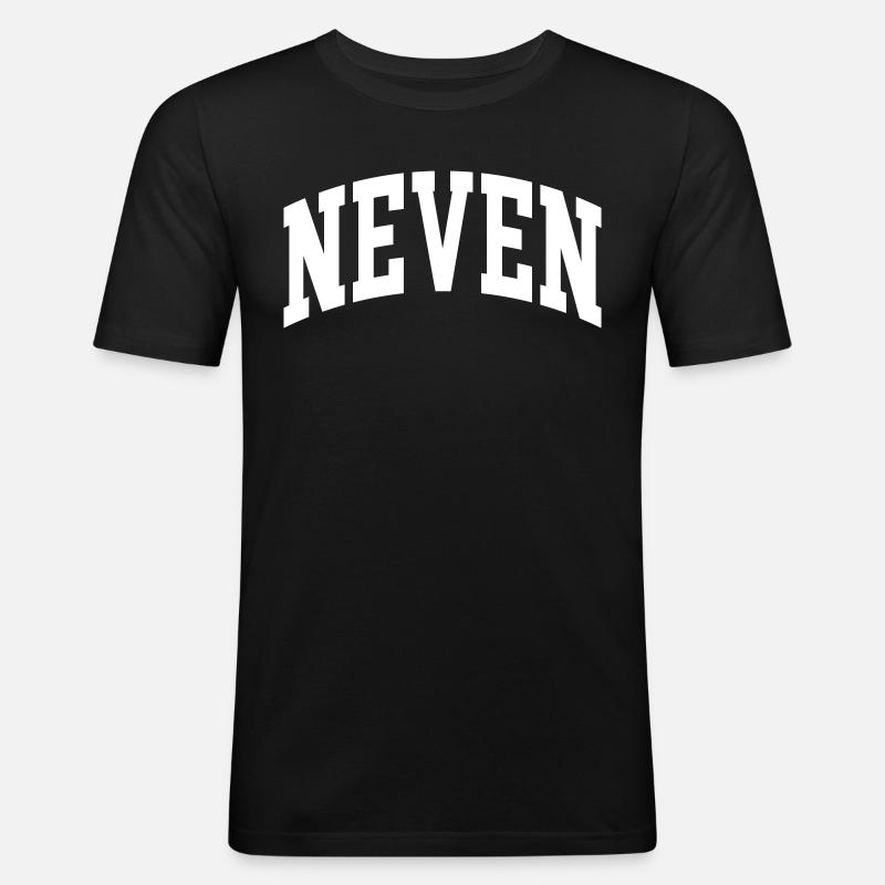 Neven - Männer Slim Fit T-Shirt - Schwarz