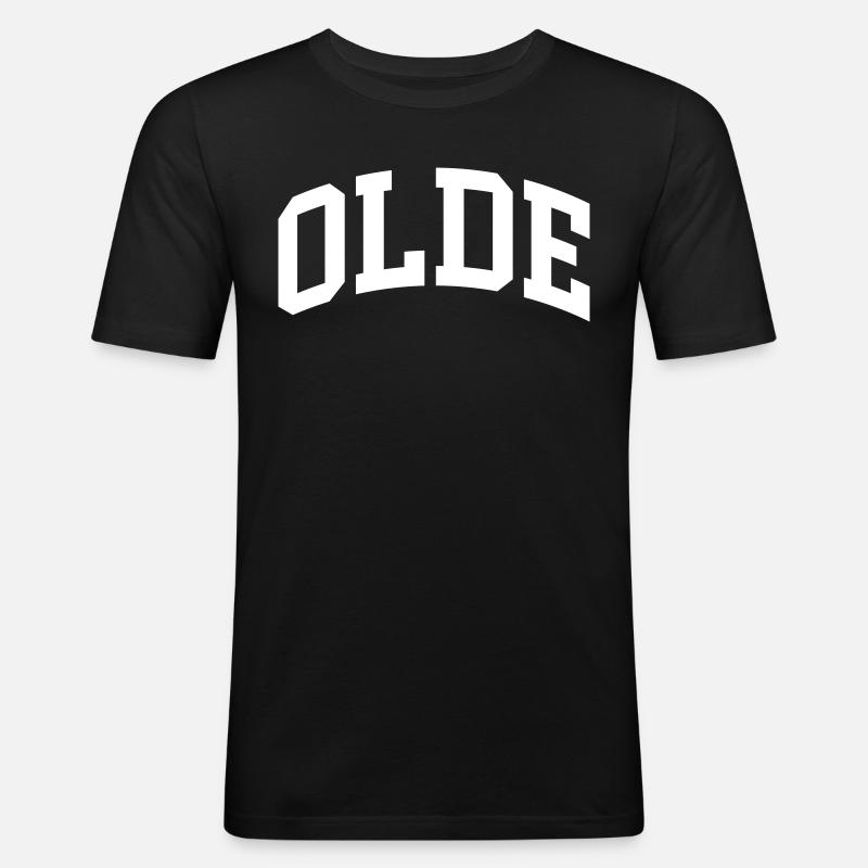 Olde - Männer Slim Fit T-Shirt - Schwarz