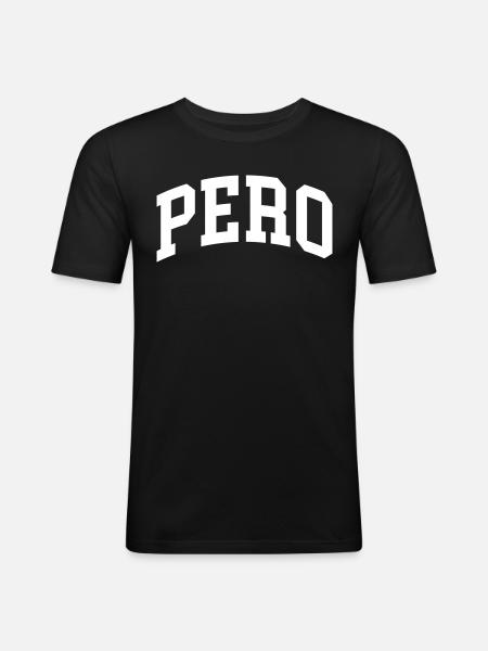 Pero - T-shirt près du corps Homme - noir