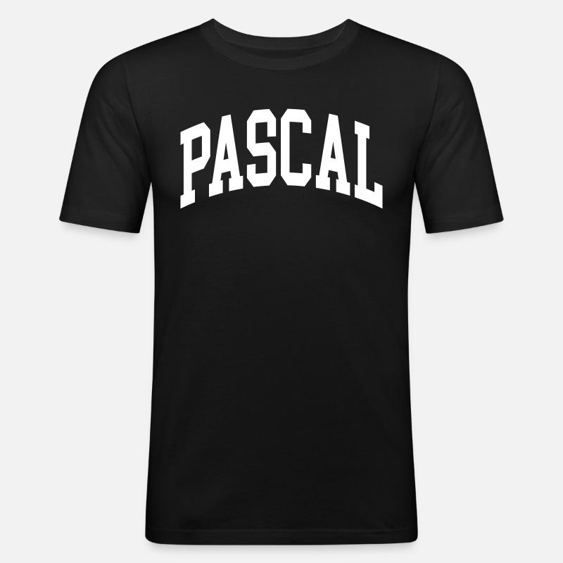 Pascal - Männer Slim Fit T-Shirt - Schwarz
