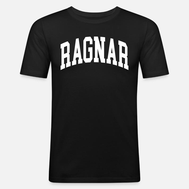 Ragnar - Männer Slim Fit T-Shirt - Schwarz