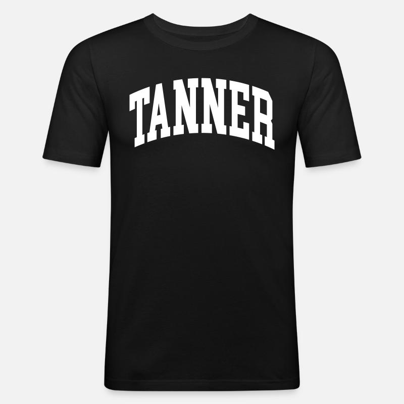 Tanner - Männer Slim Fit T-Shirt - Schwarz