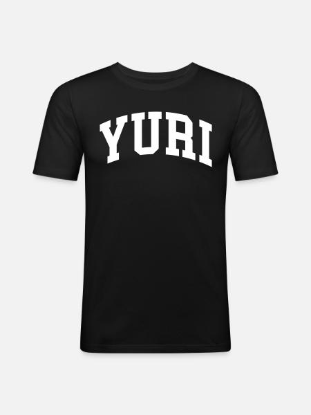 Youri - T-shirt près du corps Homme - noir