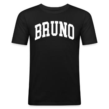 Bruno - T-shirt près du corps Homme - noir - Devant - Nik (191cm)
