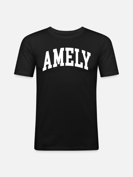 Amely - Men's Slim Fit T-Shirt - black