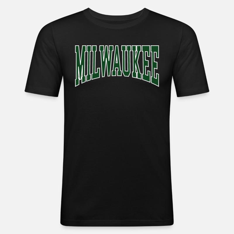 Milwaukee - Männer Slim Fit T-Shirt - Schwarz