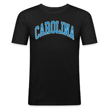Caroline - T-shirt près du corps Homme - noir - Devant - Nik (191cm)