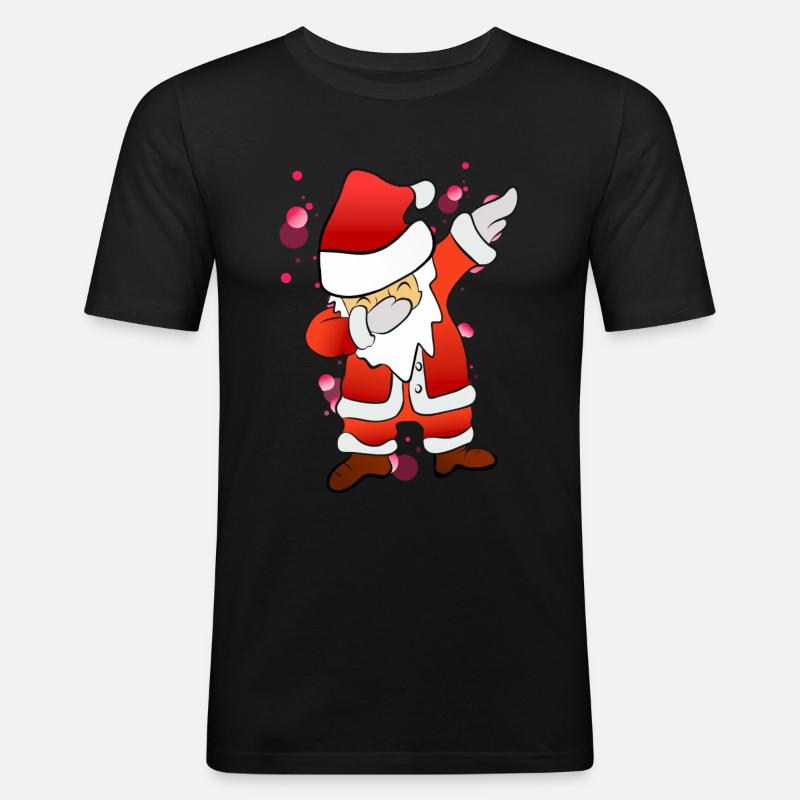 Dabbing Nicholas - Men's Slim Fit T-Shirt - black