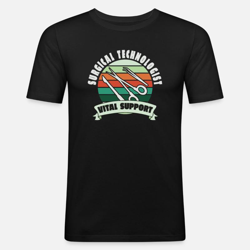 Surgical-Technical Assistant Surgeon - Men's Slim Fit T-Shirt - black