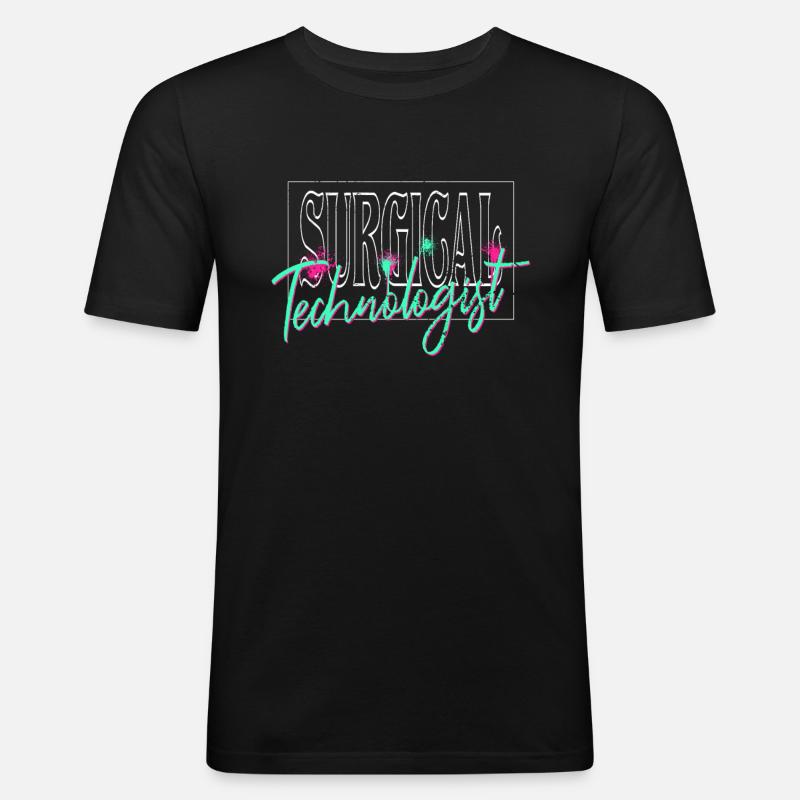 Chirurgisch-technischer Assistent Chirurg - Männer Slim Fit T-Shirt - Schwarz