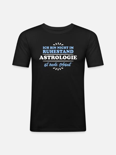 Retirement Retiree Retiree Astrology - Men's Slim Fit T-Shirt - black