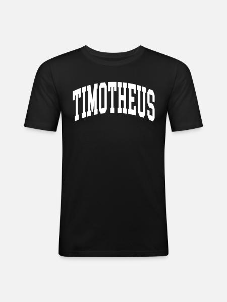 Timothy - Men's Slim Fit T-Shirt - black