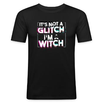 « Ce n’est pas un problème, je suis une sorcière » Occulte gothique - T-shirt près du corps Homme - noir - Devant - Nik (191cm)