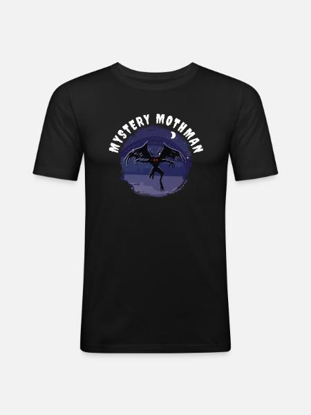 Cryptozoologist Creatures Mystery Myths - Men's Slim Fit T-Shirt - black