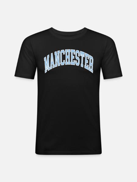 Manchester - Men's Slim Fit T-Shirt - black