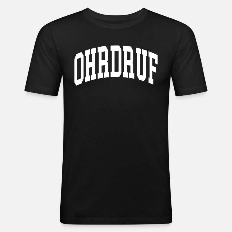 Ohrdruf - Männer Slim Fit T-Shirt - Schwarz