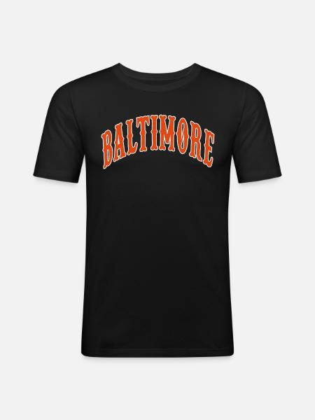 Baltimore - Men's Slim Fit T-Shirt - black