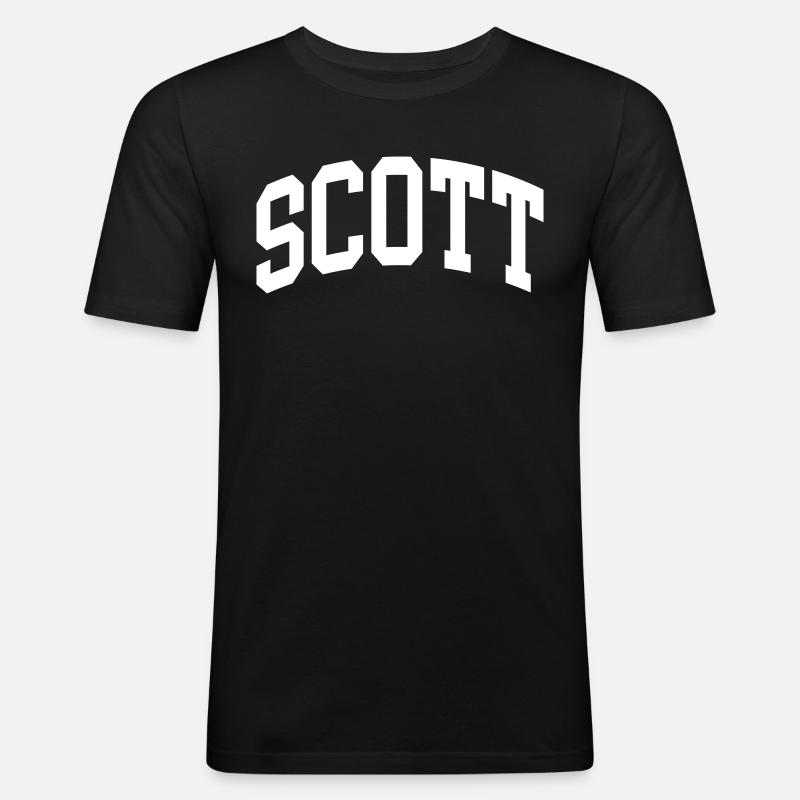 Scott - Männer Slim Fit T-Shirt - Schwarz