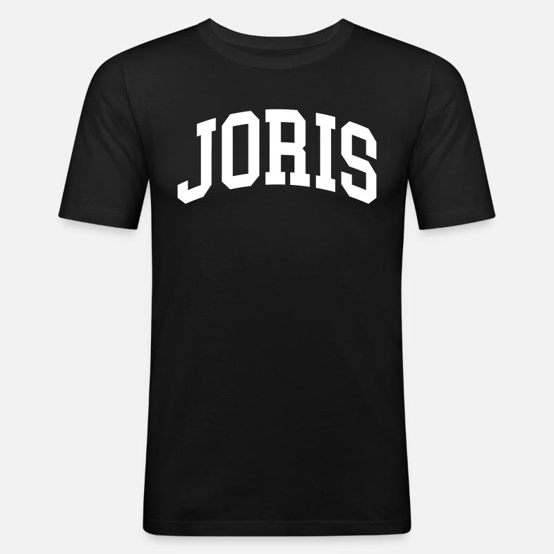 Joris - Männer Slim Fit T-Shirt - Schwarz