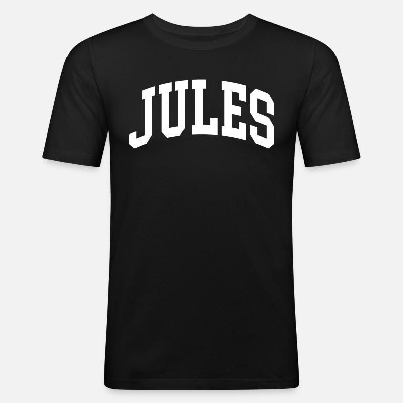 Jules - Männer Slim Fit T-Shirt - Schwarz