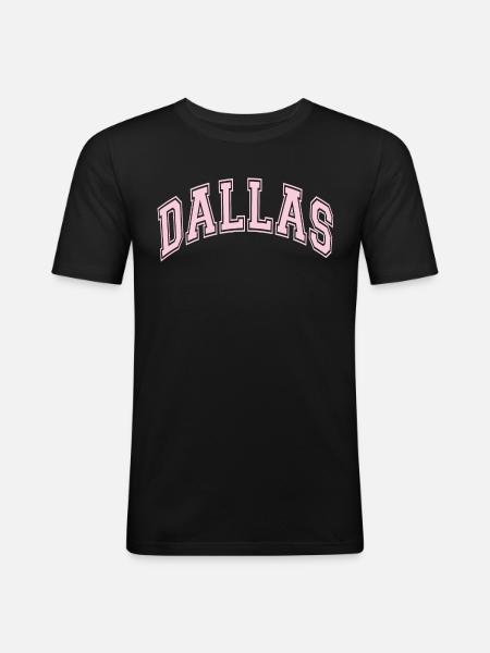 Dallas - Men's Slim Fit T-Shirt - black