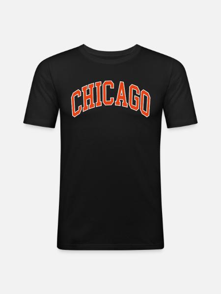 Chicago - Men's Slim Fit T-Shirt - black