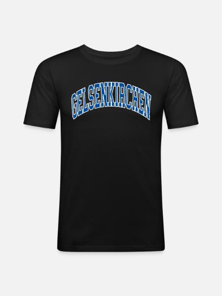 Gelsenkirchen - Men's Slim Fit T-Shirt - black