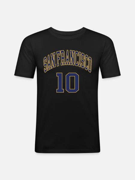 San Francisco 10 - Men's Slim Fit T-Shirt - black