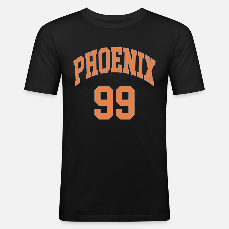 Phoenix 99 - Männer Slim Fit T-Shirt - Schwarz